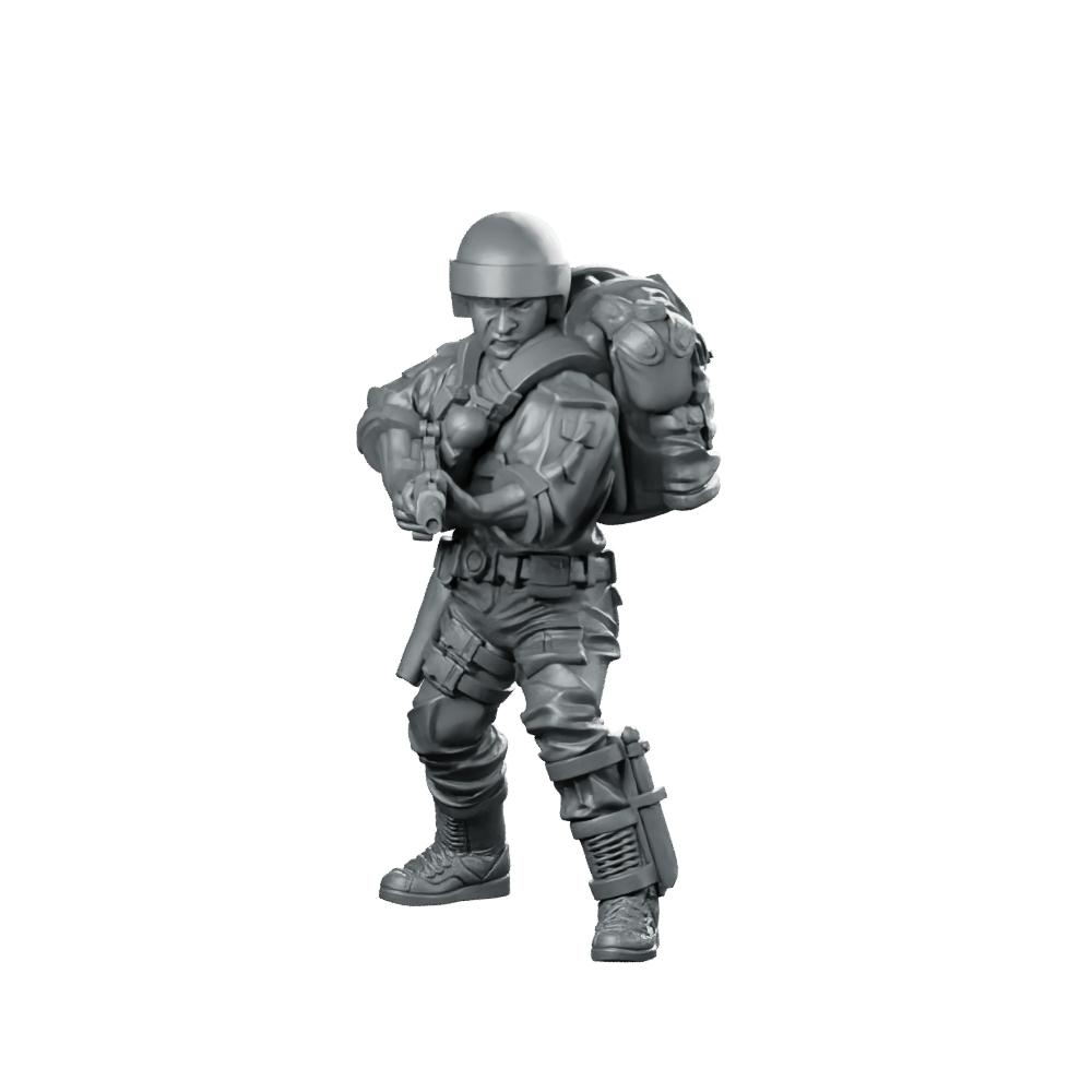 Elite Covert Spec Ops First Sergeant Duke 3 - Papsikels Miniatures - We Print Miniatures