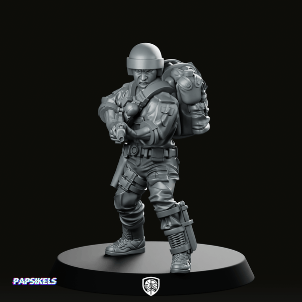 Elite Covert Spec Ops First Sergeant Duke 3 - Papsikels Miniatures - We Print Miniatures