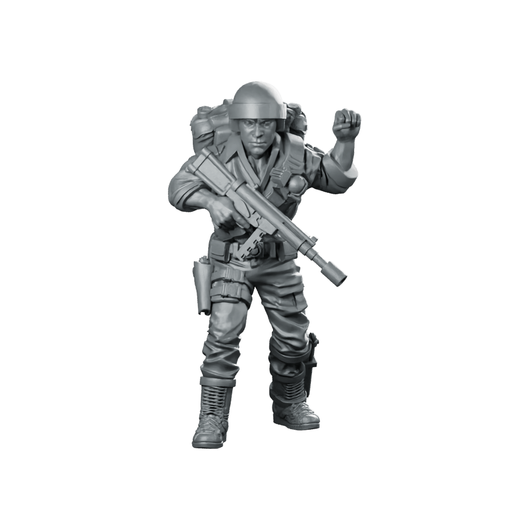 Elite Covert Spec Ops First Sergeant Duke 4 - Papsikels Miniatures - We Print Miniatures
