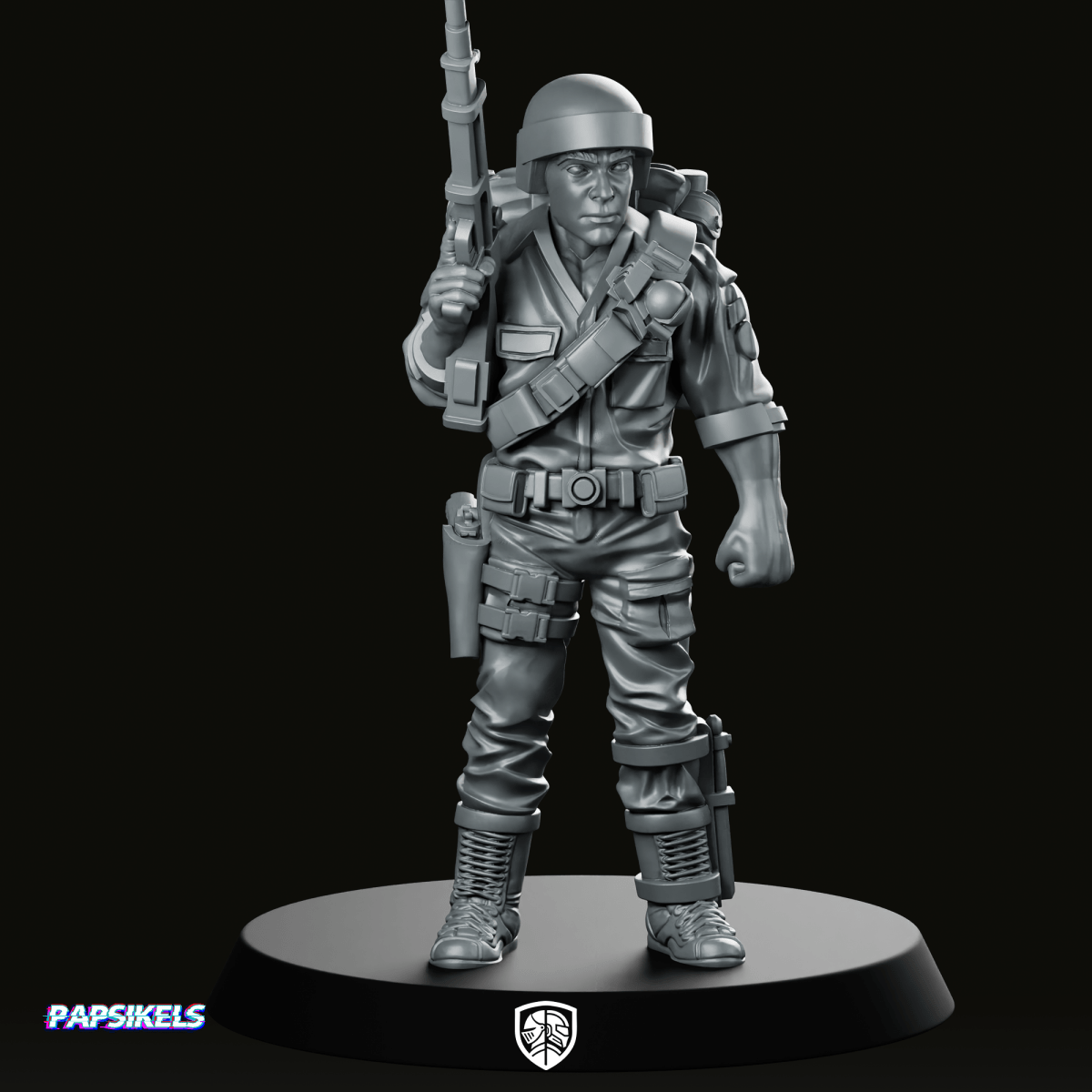 Elite Covert Spec Ops First Sergeant Duke 5 - Papsikels Miniatures - We Print Miniatures