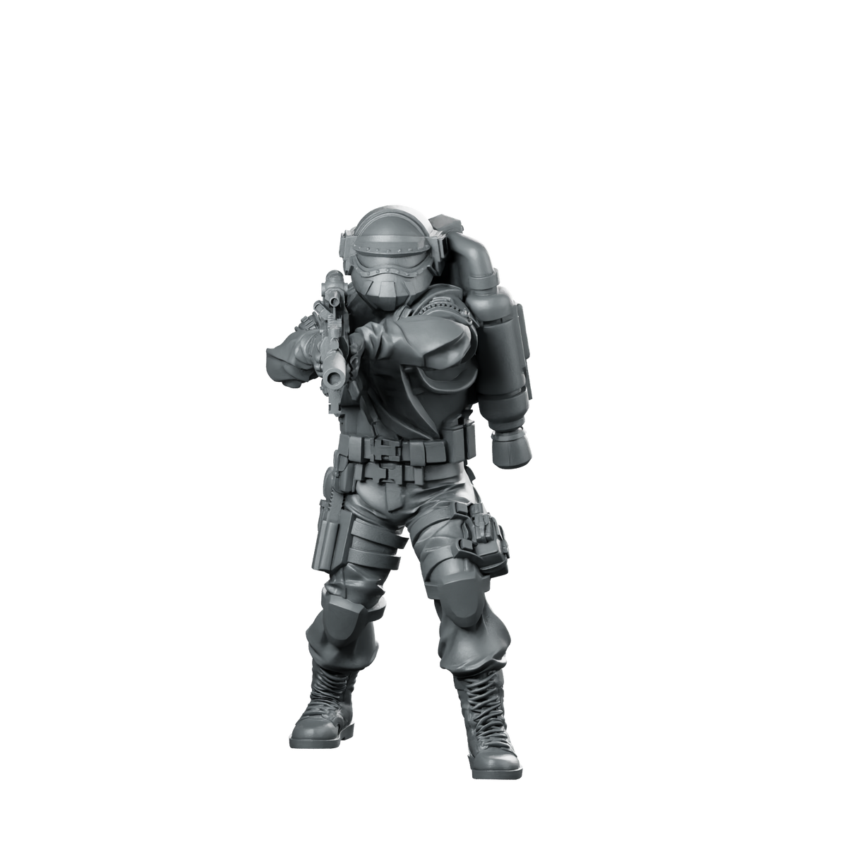 Elite Covert Spec Ops Steel Brigade 1 Miniature 360 Spin 01