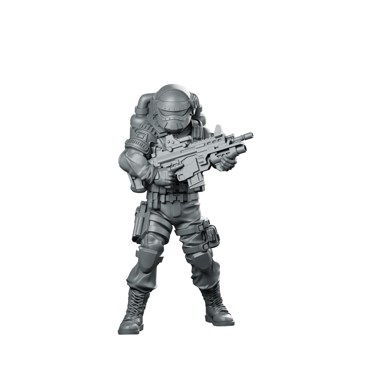 Elite Covert Spec Ops Steel Brigade 4 Miniature 360 Spin 01