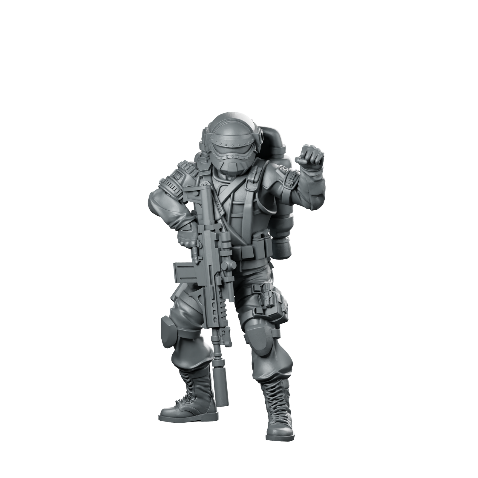 Elite Covert Spec Ops Steel Brigade 6 Miniature 360 Spin 01