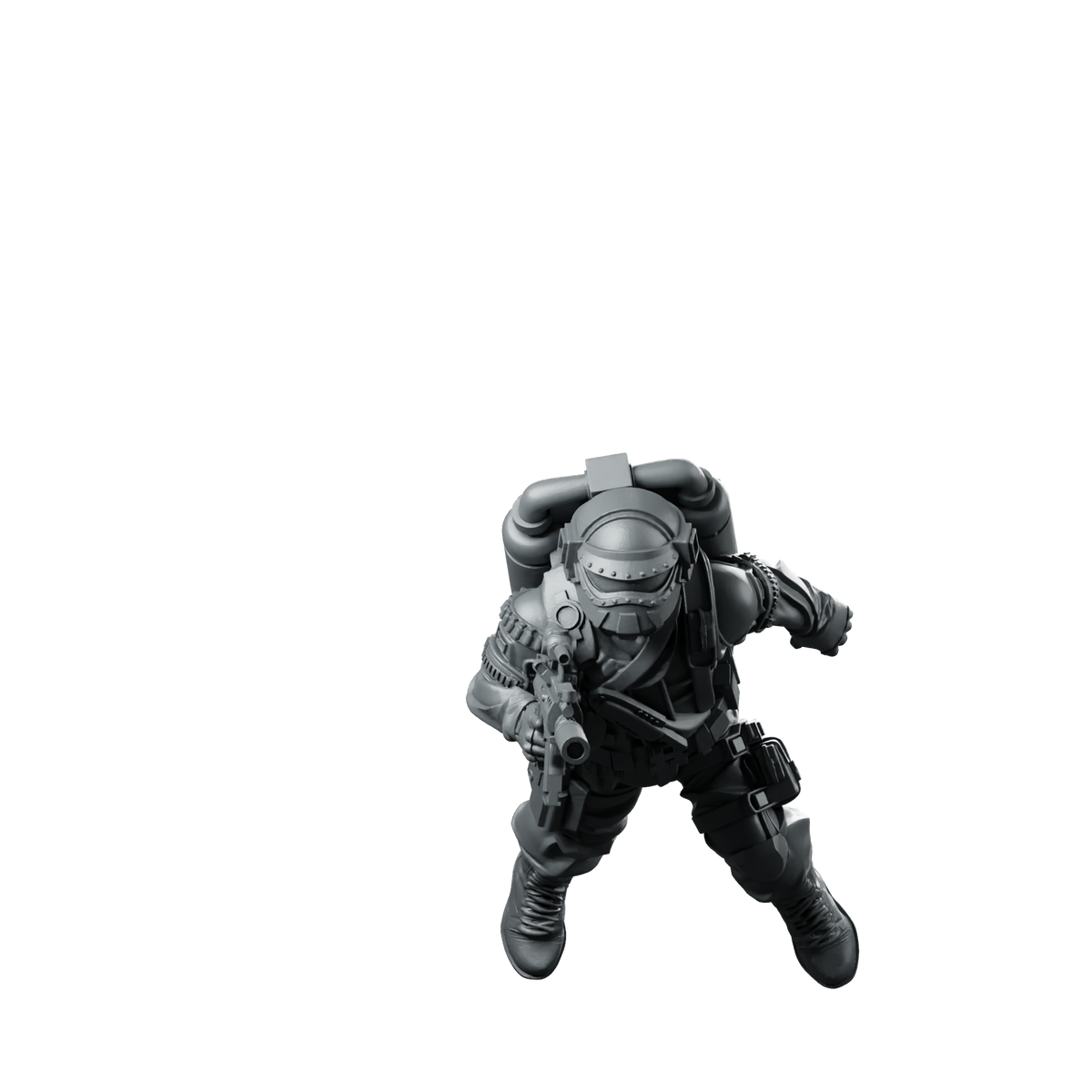 Elite Covert Spec Ops Steel Brigade 7 Miniature 360 Spin 01