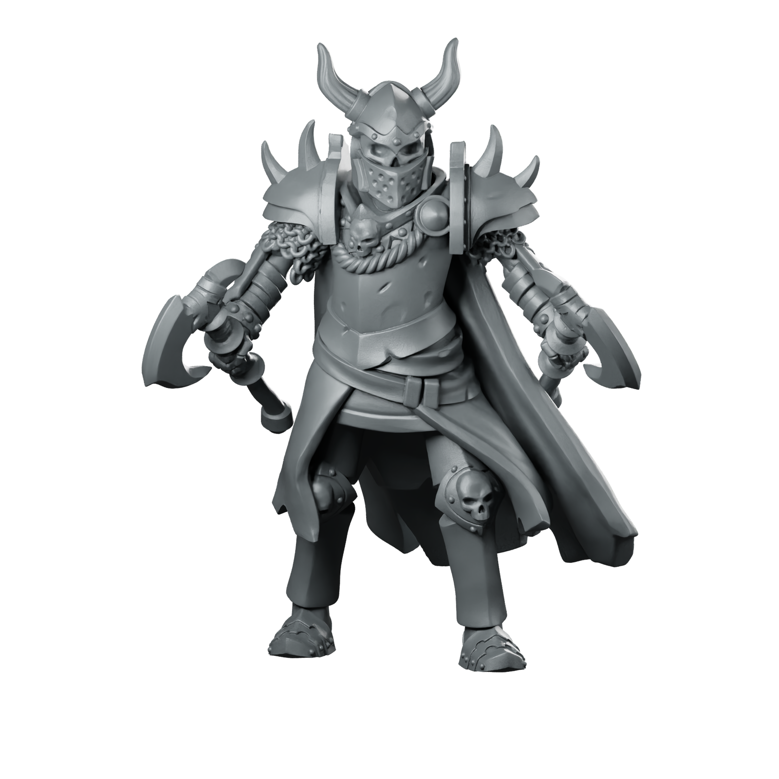 Elite 01 Miniature Horned Knight Duellist Miniature 360 Spin 01