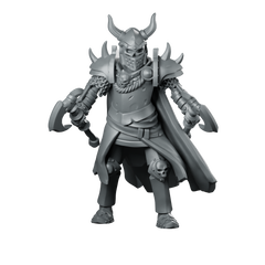 Elite 01 Miniature Horned Knight Duellist Miniature 360 Spin 01