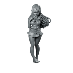 Fantasy Elizabeth JRPG Miniature Anime Hero Pinup Miniature 360 Spin 01