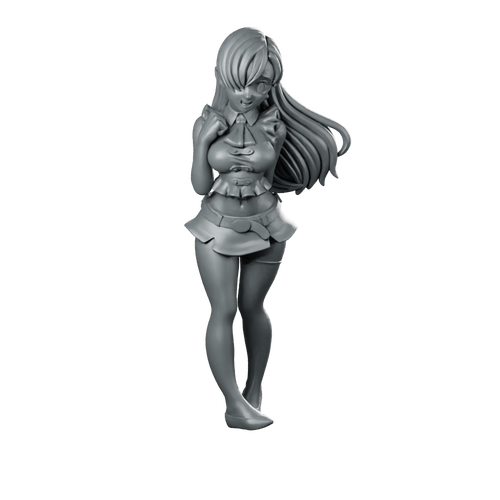 Fantasy Elizabeth JRPG Miniature Anime Hero Pinup Miniature 360 Spin 01