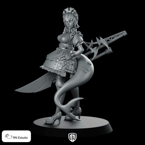Ellen Joe Miniature Demon Maid Blade - RN Estudio - We Print Miniatures