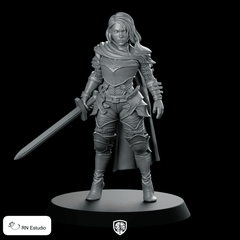 Elane Blackvale (Warrior) Miniature Female Hero - RN Estudio - We Print Miniatures