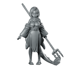 Elma Miniature Anime Trident Farmer Hero Resin Miniature 360 Spin 01
