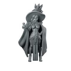 Elvalia Miniature Elegant Feathered Cloak Noble Hero Miniature 360 Spin 01