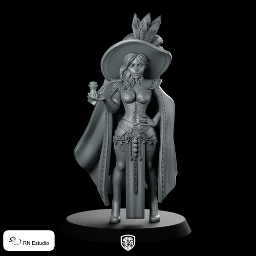 Elvalia Miniature Elegant Feathered Cloak Noble Hero