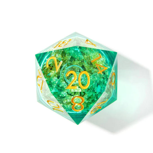 Elven Riches | 50mm D20 | Oversized Liquid Core - Tabletop Dominion - We Print Miniatures