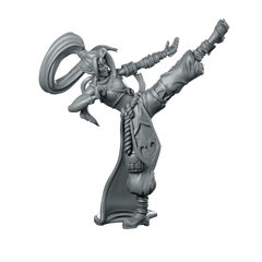 Elvish Monk 2 Fantasy Miniatures miniature kickboxing Miniature 360 Spin 01