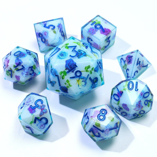Enchanted China | 33mm D20 | Oversized Art Core Dice - Tabletop Dominion - We Print Miniatures