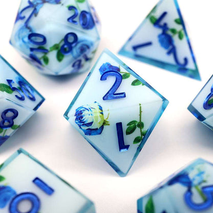 Enchanted China | Art Core Dice| 7 Piece Set - Tabletop Dominion - We Print Miniatures