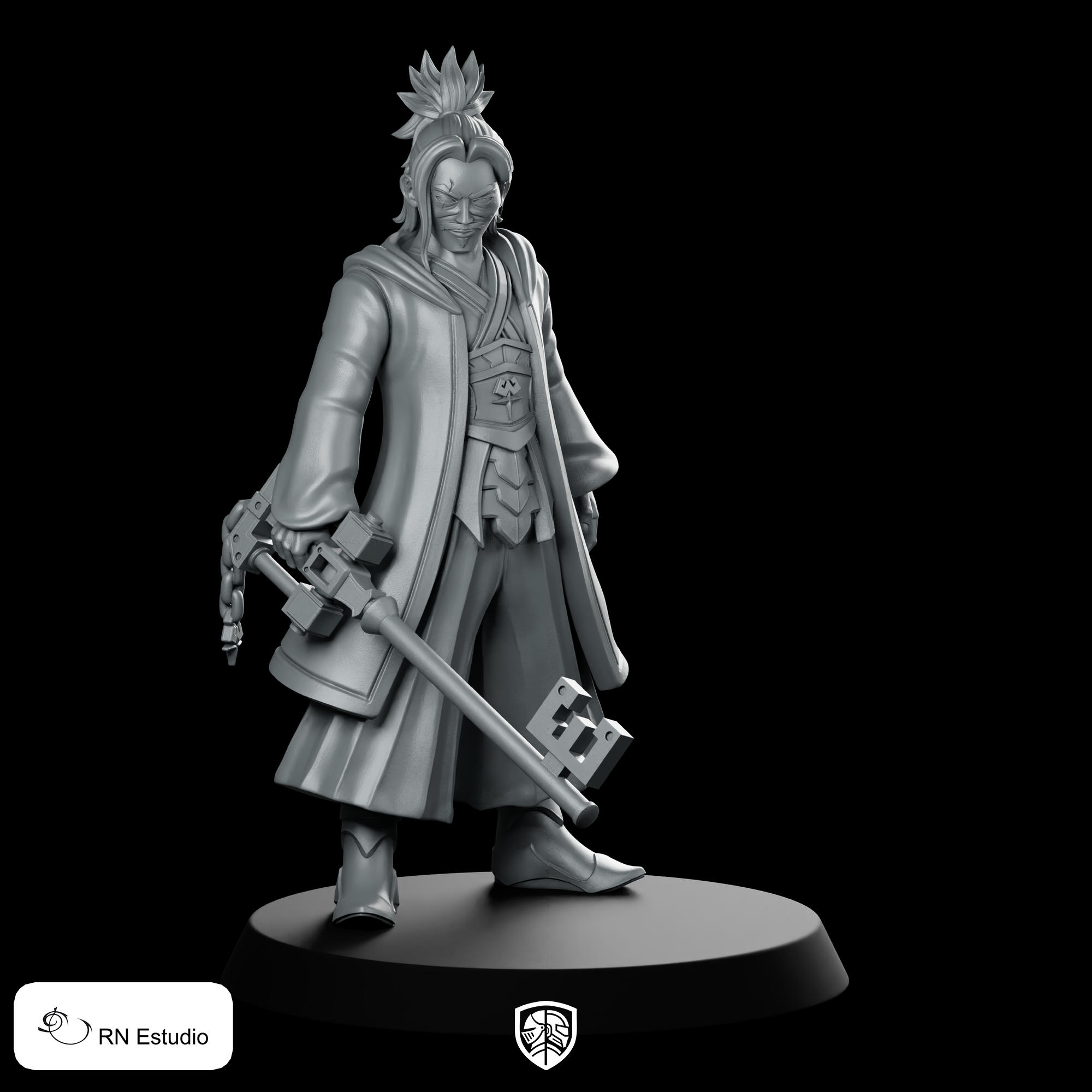 Eraqus Kingdom Hearts Keyblade Master Mage Miniature | We Print Miniatures