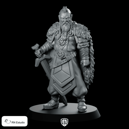 Esben Miniature Norse Warrior - RN Estudio - We Print Miniatures