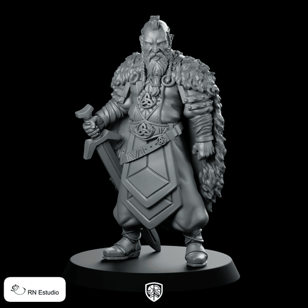 Esben Miniature Norse Warrior - RN Estudio - We Print Miniatures
