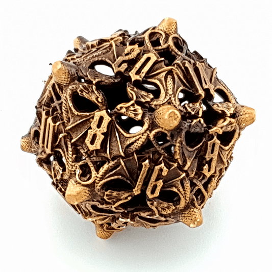 Eternal Wyrm | Hollow Metal Dice | 7 Piece Set - Tabletop Dominion - We Print Miniatures