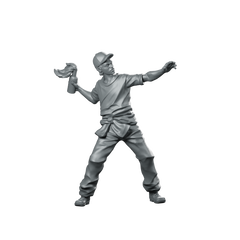 Ethan Miniature Survivor Molotov Thrower Civilian Miniature 360 Spin 01