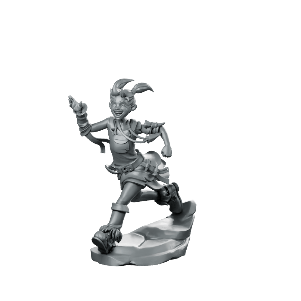 Evangeline Running Miniature Imp Girl Runner - CastNPlay - We Print Miniatures