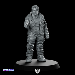 Evil Barry Mcguffin Future Killer Miniature Sci-Fi Gunman