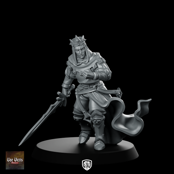 Evil Paladin Fantasy Miniature Dark Armored Sword Knight