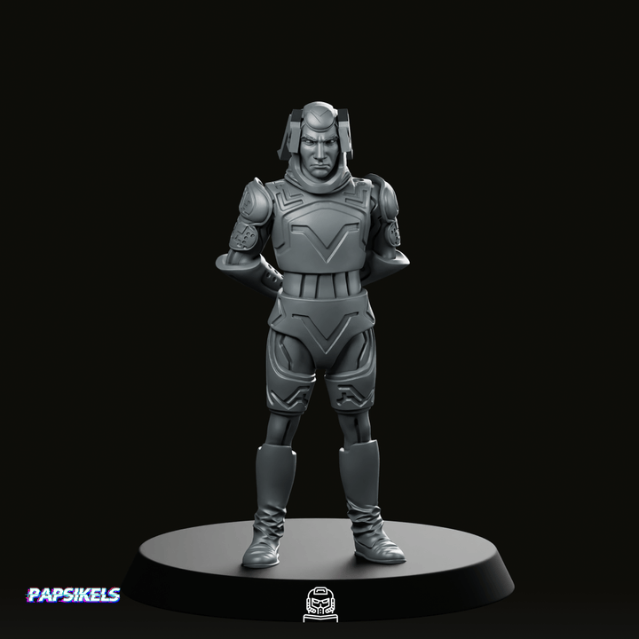 Evil Program Sark Miniatura Agente Villain Cyberpunk