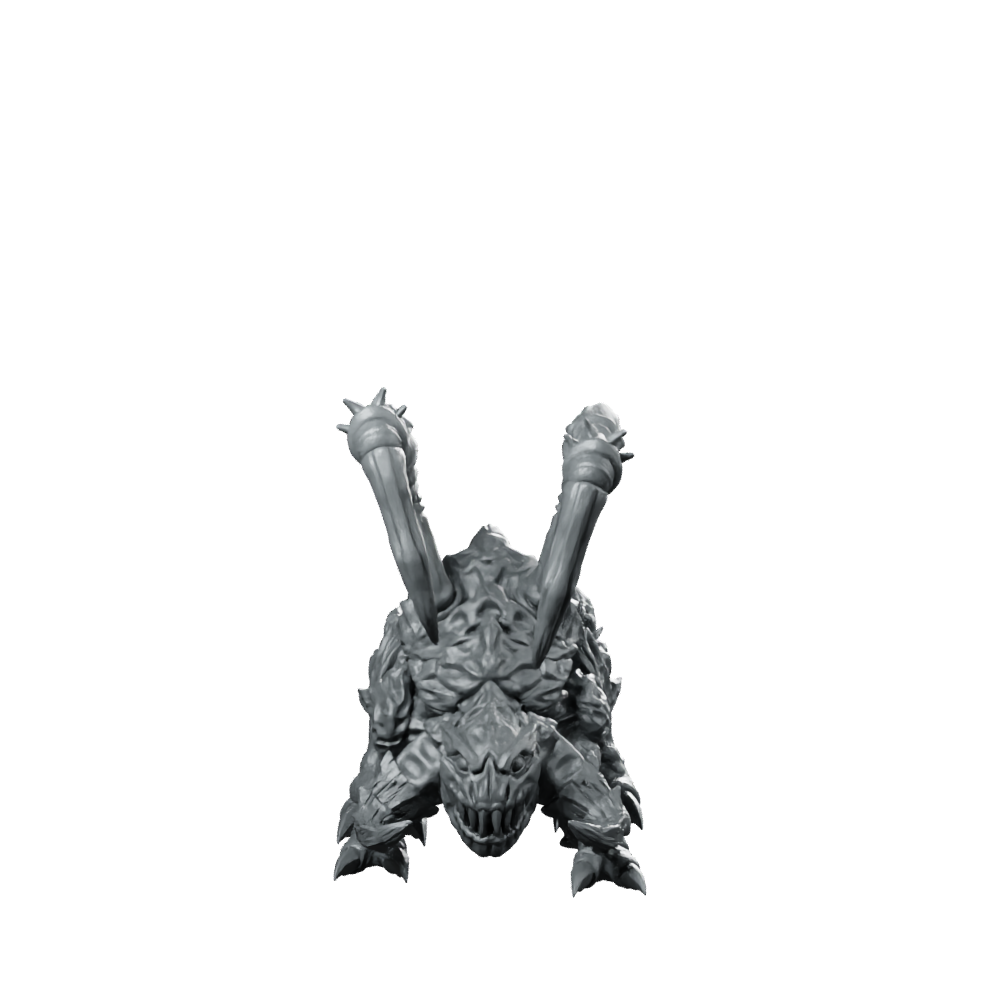 Evolved Papsling Runner 10 Miniature Spined Beast Miniature 360 Spin 01