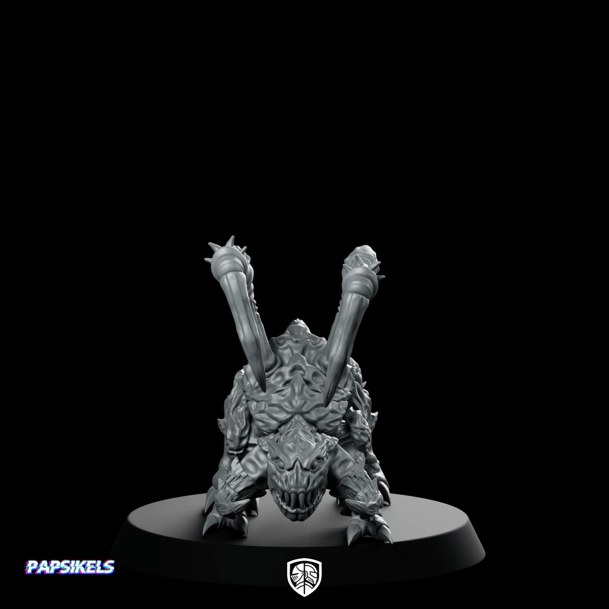 Evolved Papsling Runner 10 Miniature Spined Beast - Papsikels Miniatures - We Print Miniatures