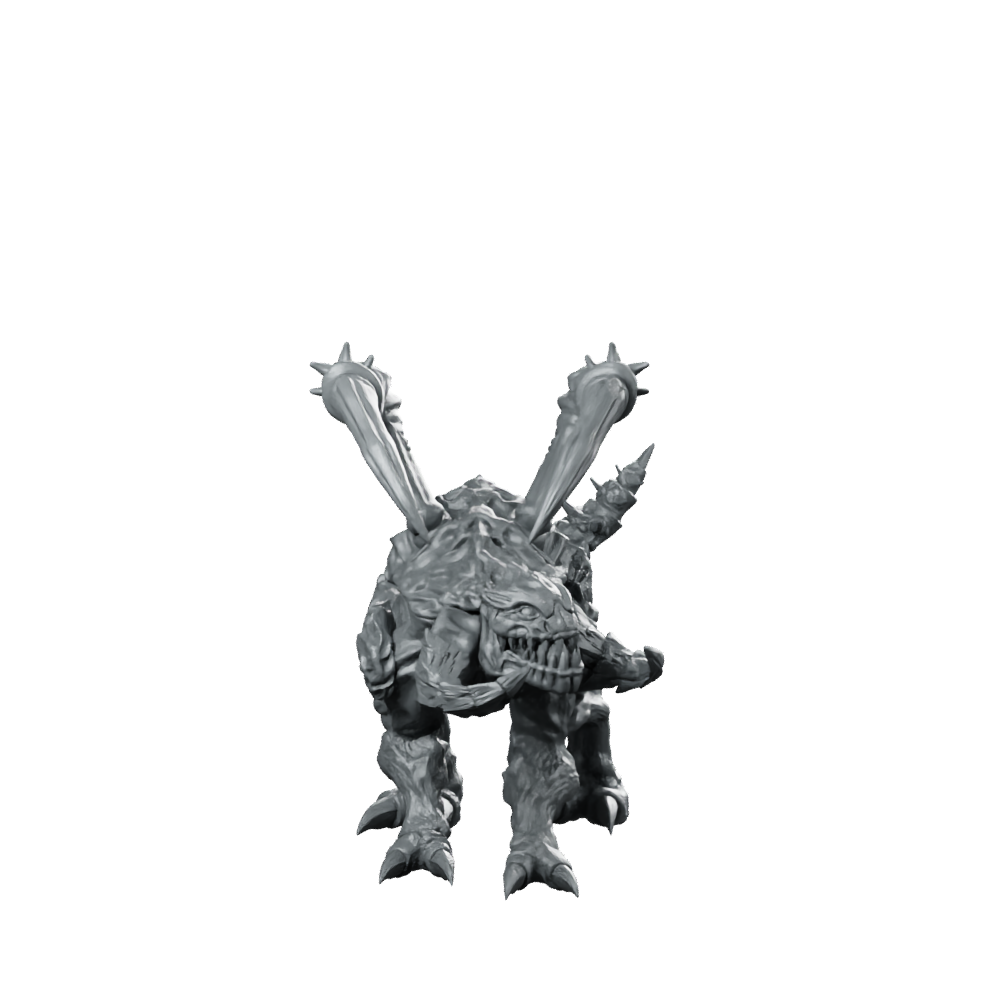Evolved Papsling Runner 6 Miniature Spined Beast Miniature 360 Spin 01