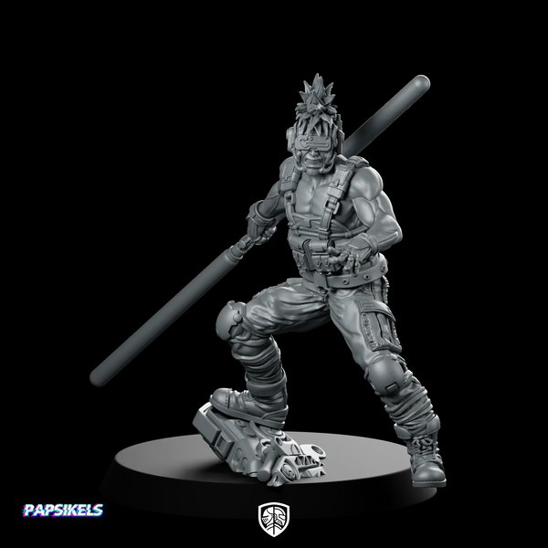 Ex-Soldier Techno Punk Darkmole Miniature Cyberpunk Assassin