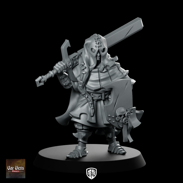 Executioner Miniature Hooded Sword Shield Grim Enforcer