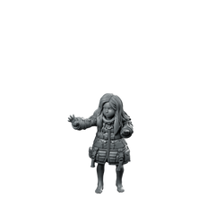 Experimental Android 1 Sci Fi Barefoot Child Miniature 360 Spin 01