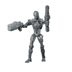 Exterminator E 800 A Miniature Sci-Fi Robot Gunner Miniature 360 Spin 01