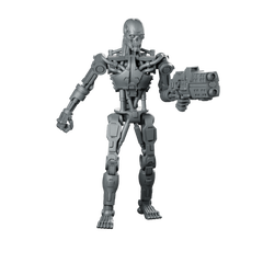 Exterminator E 800 B Miniature Sci-Fi Robot Assassin Miniature 360 Spin 01