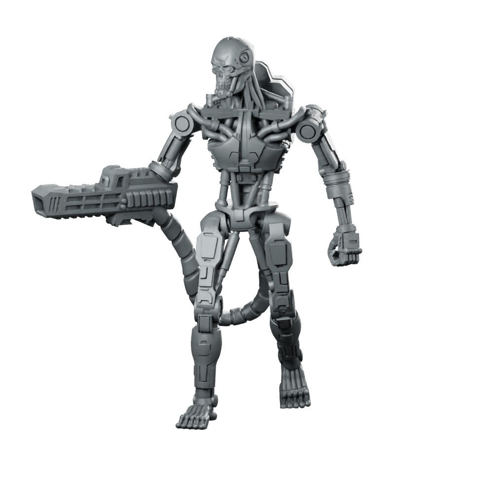 Exterminator E 800 K Miniature Sci-Fi Robot Droid Miniature 360 Spin 01