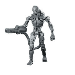 Exterminator E 800 K Miniature Sci-Fi Robot Droid Miniature 360 Spin 01