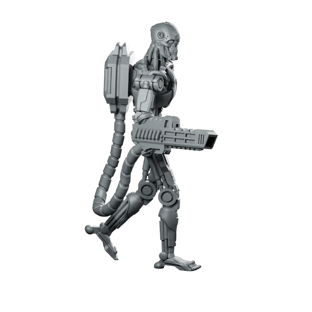 Exterminator E 800 K Miniature Sci-Fi Robot Droid Miniature 360 Spin 03