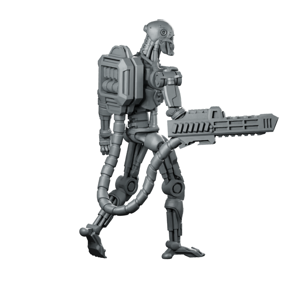 Exterminator E 800 K Miniature Sci-Fi Robot Droid Miniature 360 Spin 04