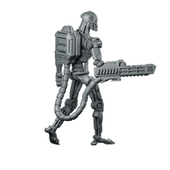 Exterminator E 800 K Miniature Sci-Fi Robot Droid Miniature 360 Spin 04