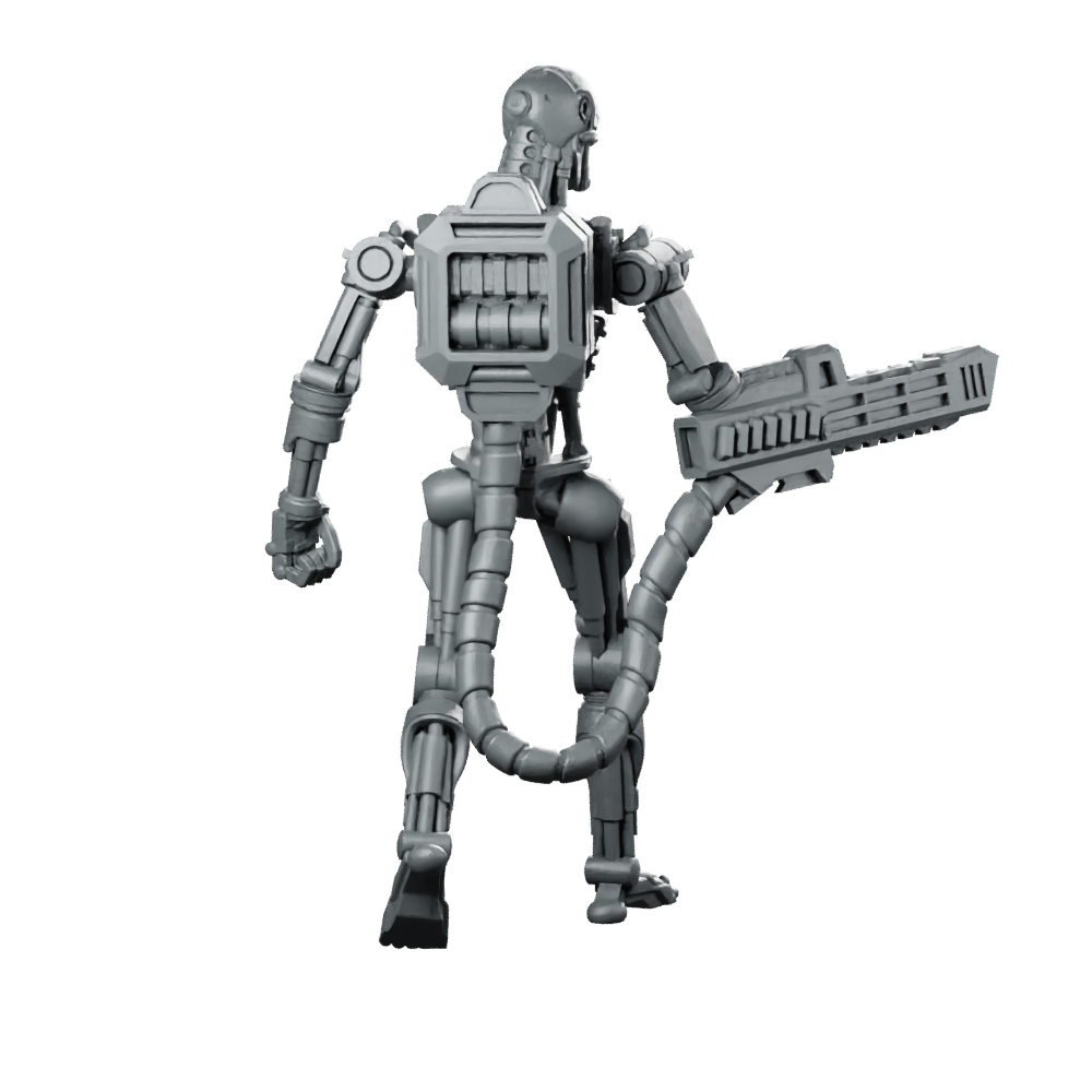 Exterminator E 800 K Miniature Sci-Fi Robot Droid Miniature 360 Spin 05
