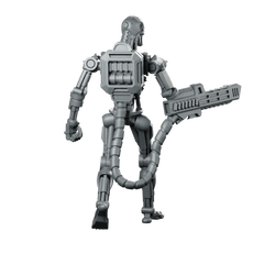 Exterminator E 800 K Miniature Sci-Fi Robot Droid Miniature 360 Spin 05