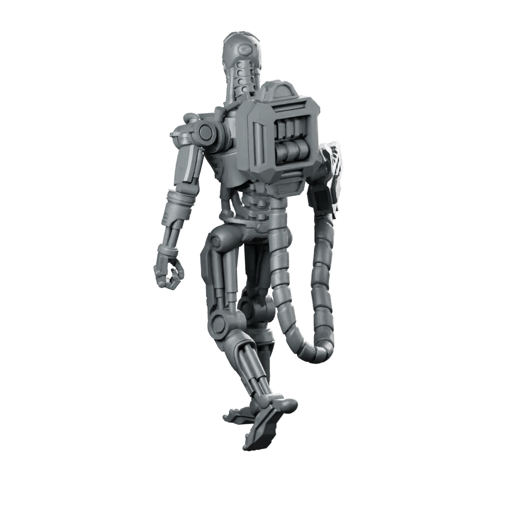 Exterminator E 800 K Miniature Sci-Fi Robot Droid Miniature 360 Spin 06