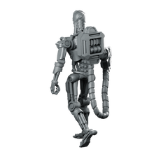 Exterminator E 800 K Miniature Sci-Fi Robot Droid Miniature 360 Spin 06
