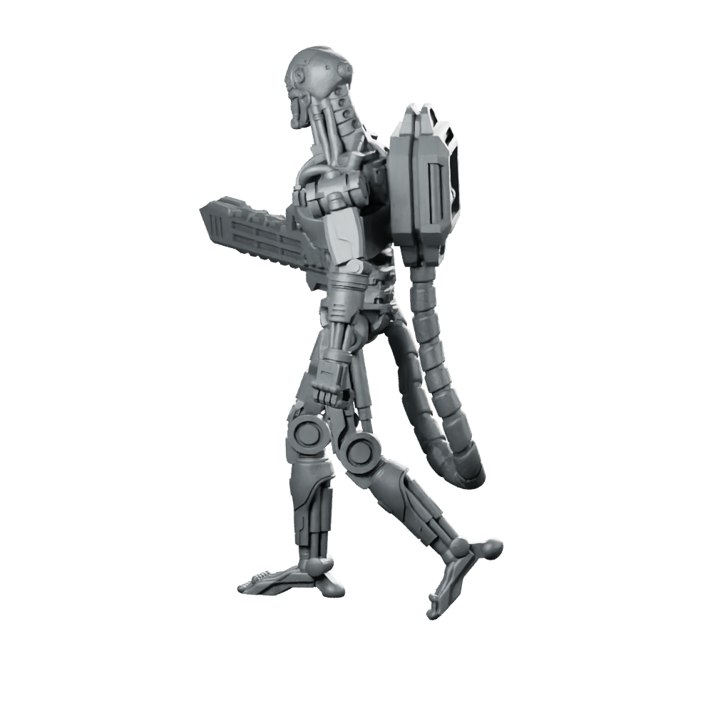 Exterminator E 800 K Miniature Sci-Fi Robot Droid Miniature 360 Spin 07