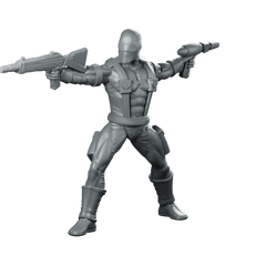 Eyed Snake Commando 1 Miniature Dual - Wielding Sci - Fi Operative - Papsikels Miniatures - We Print Miniatures