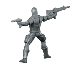 Eyed Snake Commando 1 Miniature Dual - Wielding Sci - Fi Operative - Papsikels Miniatures - We Print Miniatures